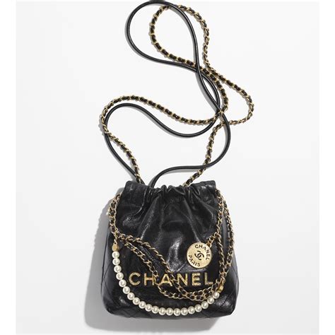 chanel 22 mini black pearl|Chanel handbags.